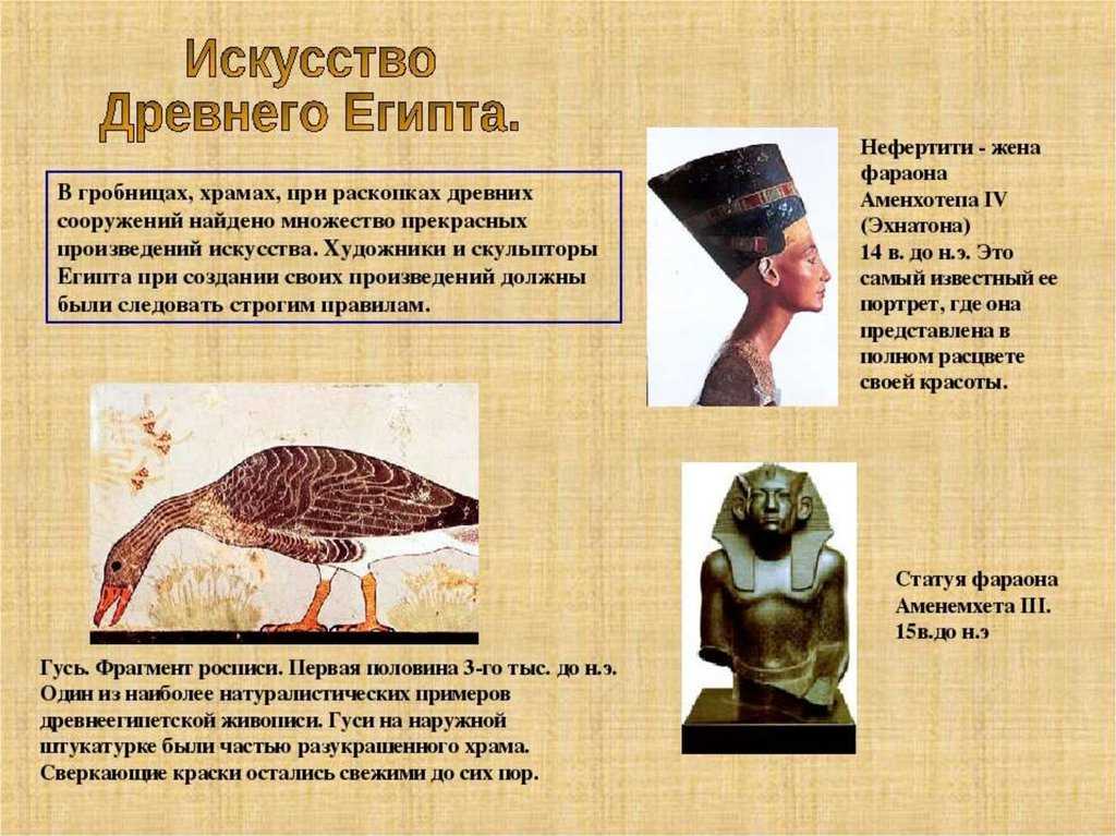 Декоративно прикладное искусство древнего египта кратко