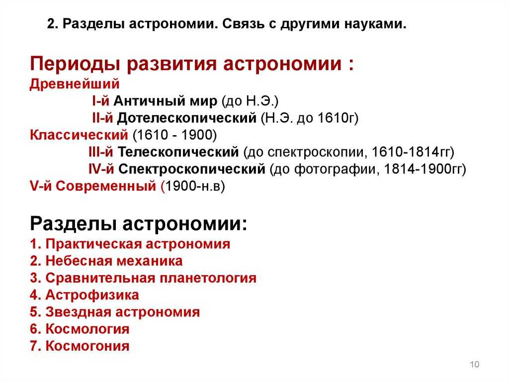 Расположите этапы развития астрономии в правильном порядке - узнавалка.про