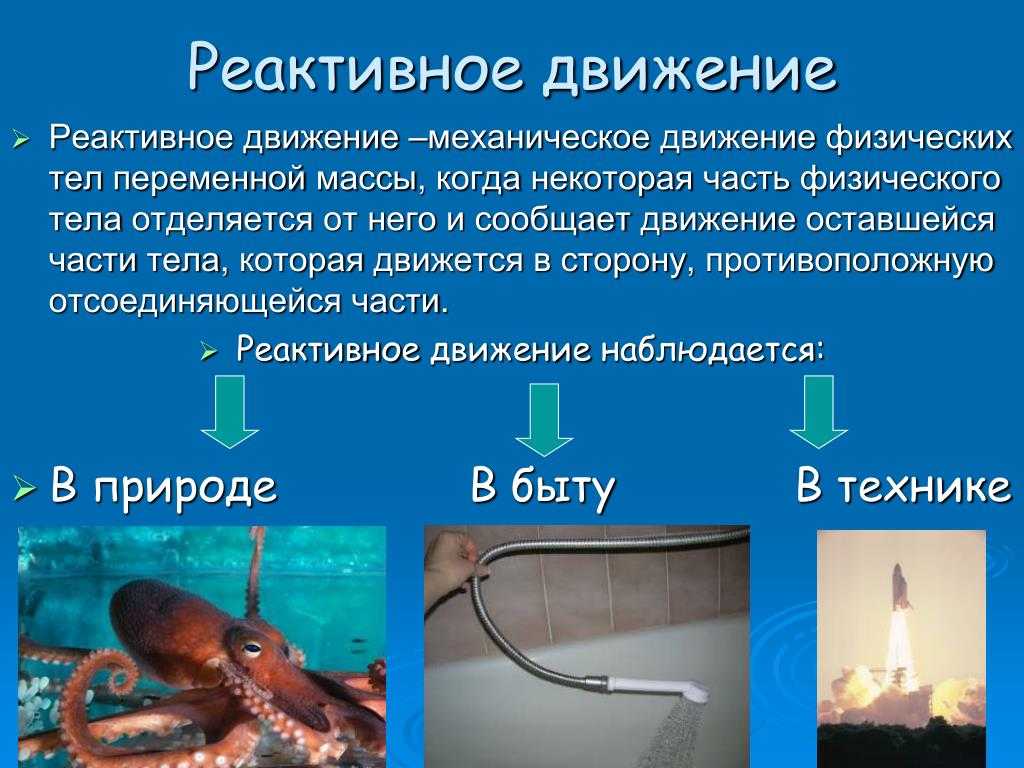Реферат реактивное движение