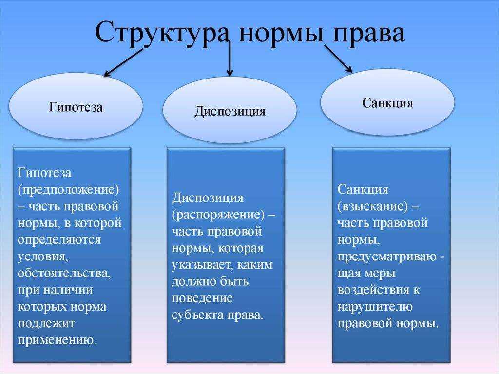 Нормы права. виды.