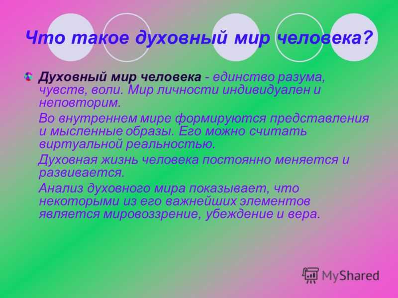 Мой внутренний мир - сочинение, рассуждение, эссе и отзыв