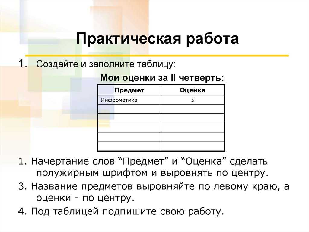 Практическая часть в курсовой работе: как писать + пример