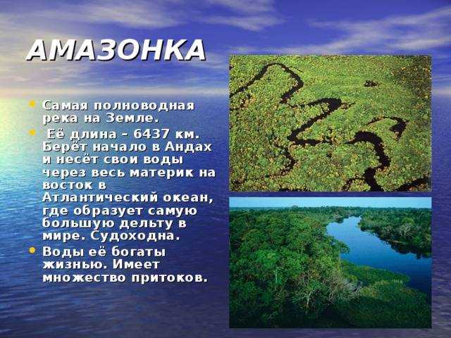 Описать по плану реку амазонка   1. название реки.  2. исток, направление, течения, устье.  3. харак - узнавалка.про