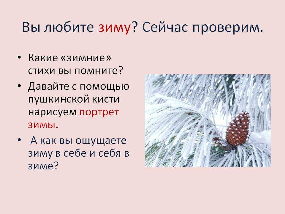 Сочинение почему я люблю зиму?