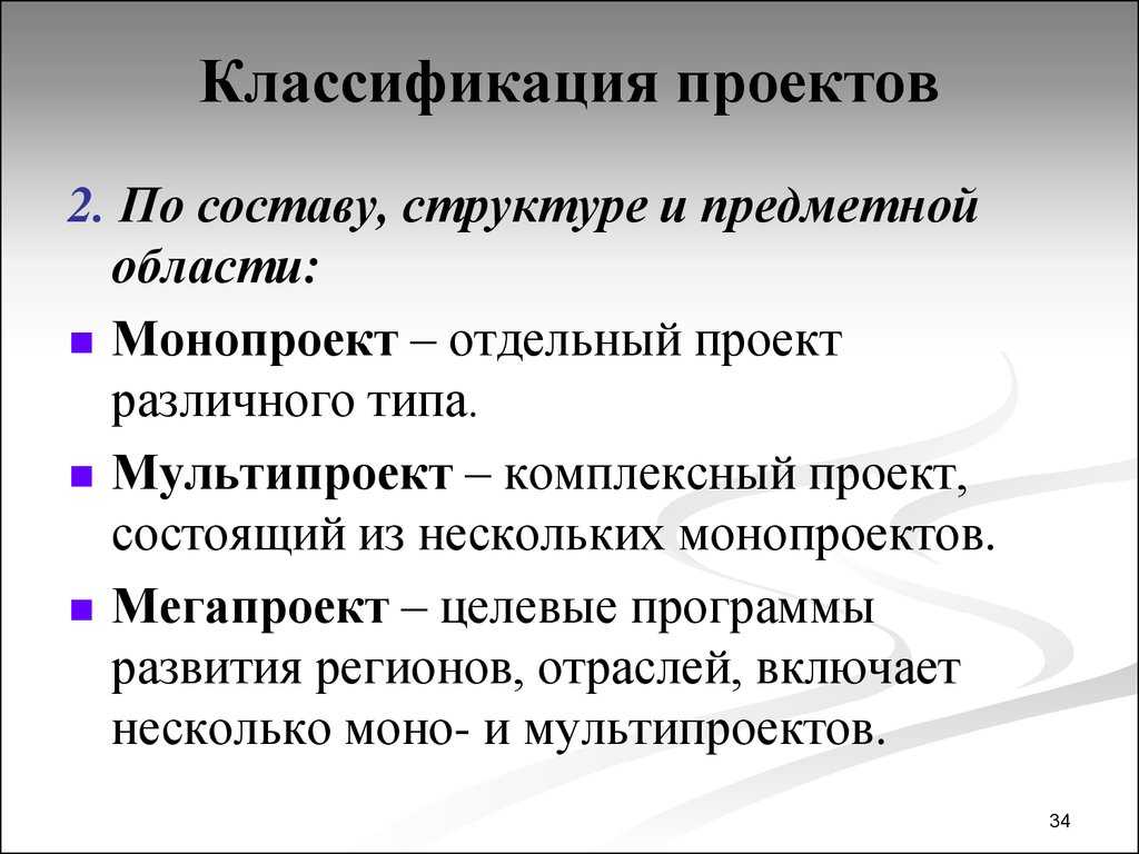 Что такое мультипроект кратко