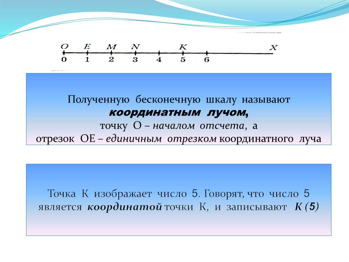 Шкала, координатный луч: определение, применение | 5 класс