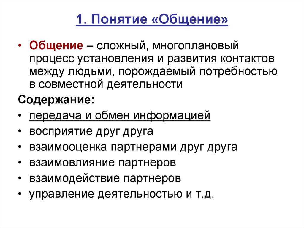 Что такое общение кратко своими словами