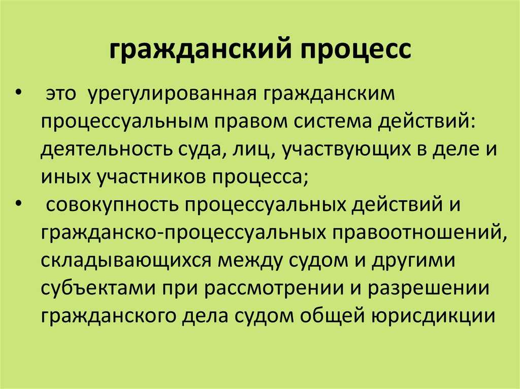 Что такое гражданско-процессуальное право?