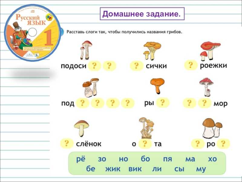 Урок обучения грамоте, 1 класс. слово и слог. школа россии. конспект урока