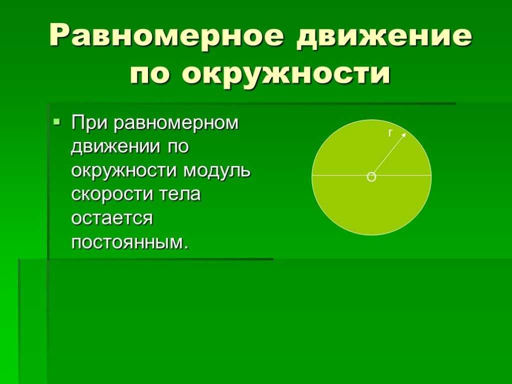 Угловая и линейная скорости
