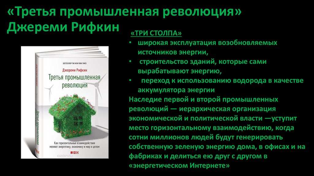 Книга в кратком изложении | третья промышленная революция | джереми рифкин