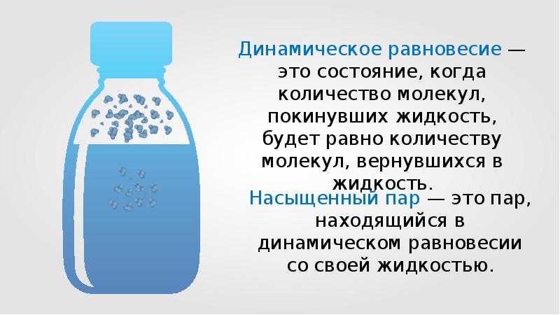 Когда наступает динамическое равновесие между паром и жидкостью? - узнавалка.про