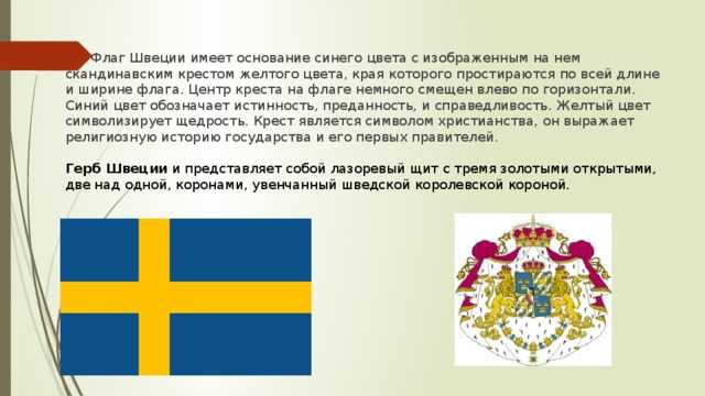 Флаг швеции