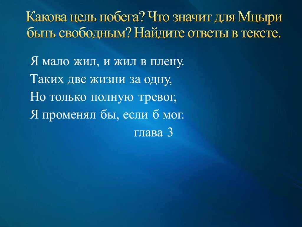 Жизнь мцыри в монастыре – рассказ по теме