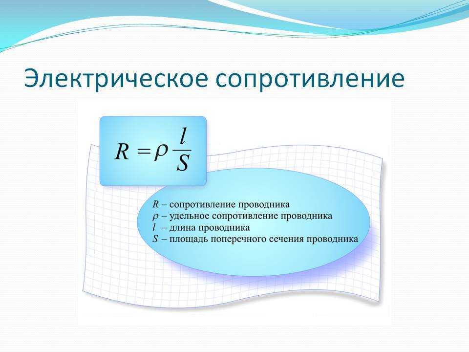 Электрическое сопротивление проводника – таблица, закон ома для тока