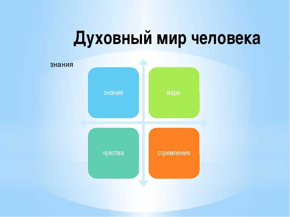 Реферат: духовный мир человека