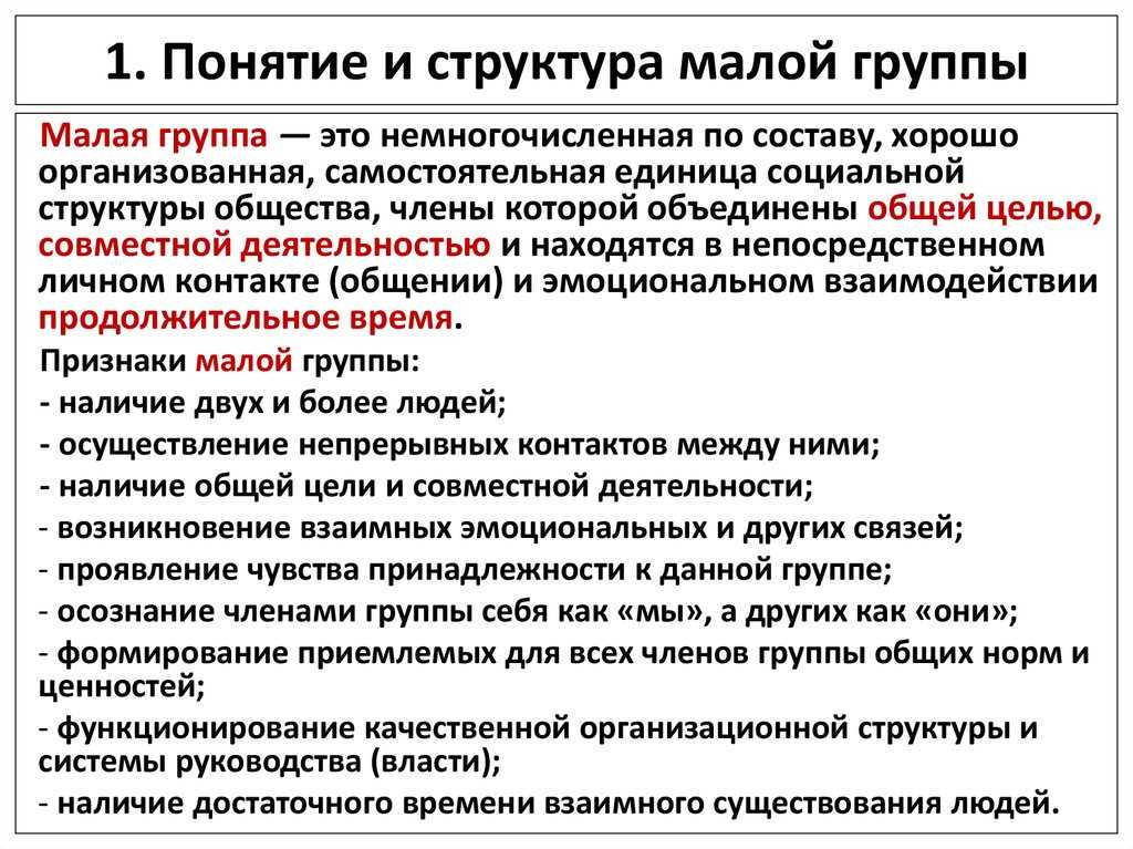 Социология. малая группа.