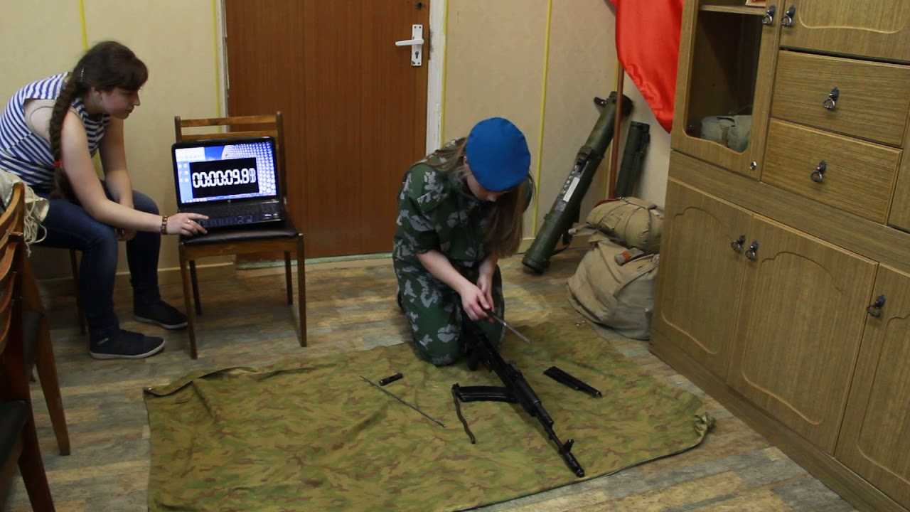 Сборка и разборка автомата калашникова -схема и последовательность