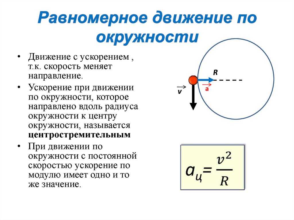 Формулы для расчета линейной скорости