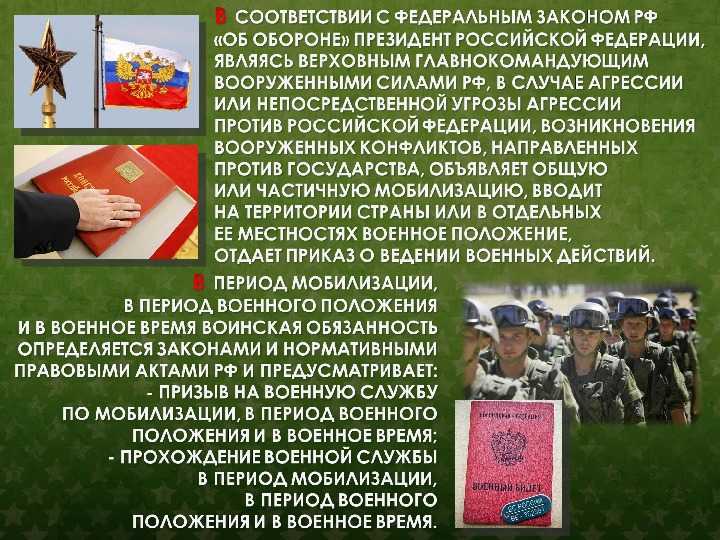 Презентация, доклад на тему основные понятия о воинской обязанности