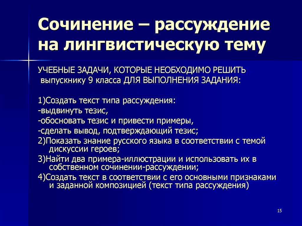 Презентация по русскому языку на тему: обучающее сочинение на лингвистическую тему (8 класс)  доклад, проект