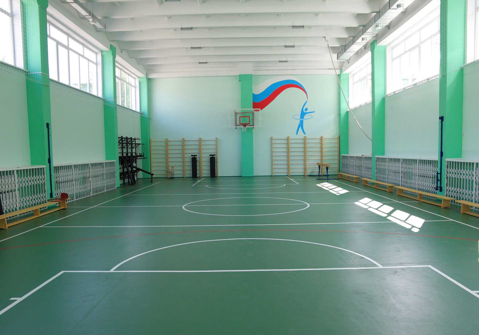 Школьный спортзал размеры стандарт