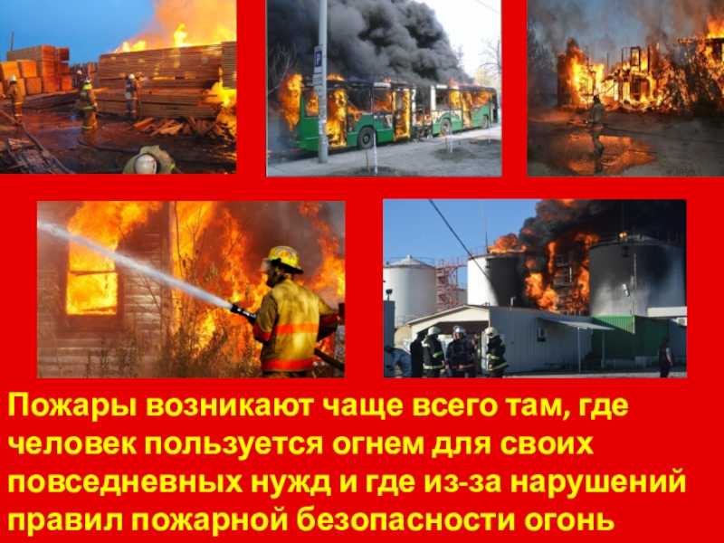Причины возникновения пожаров