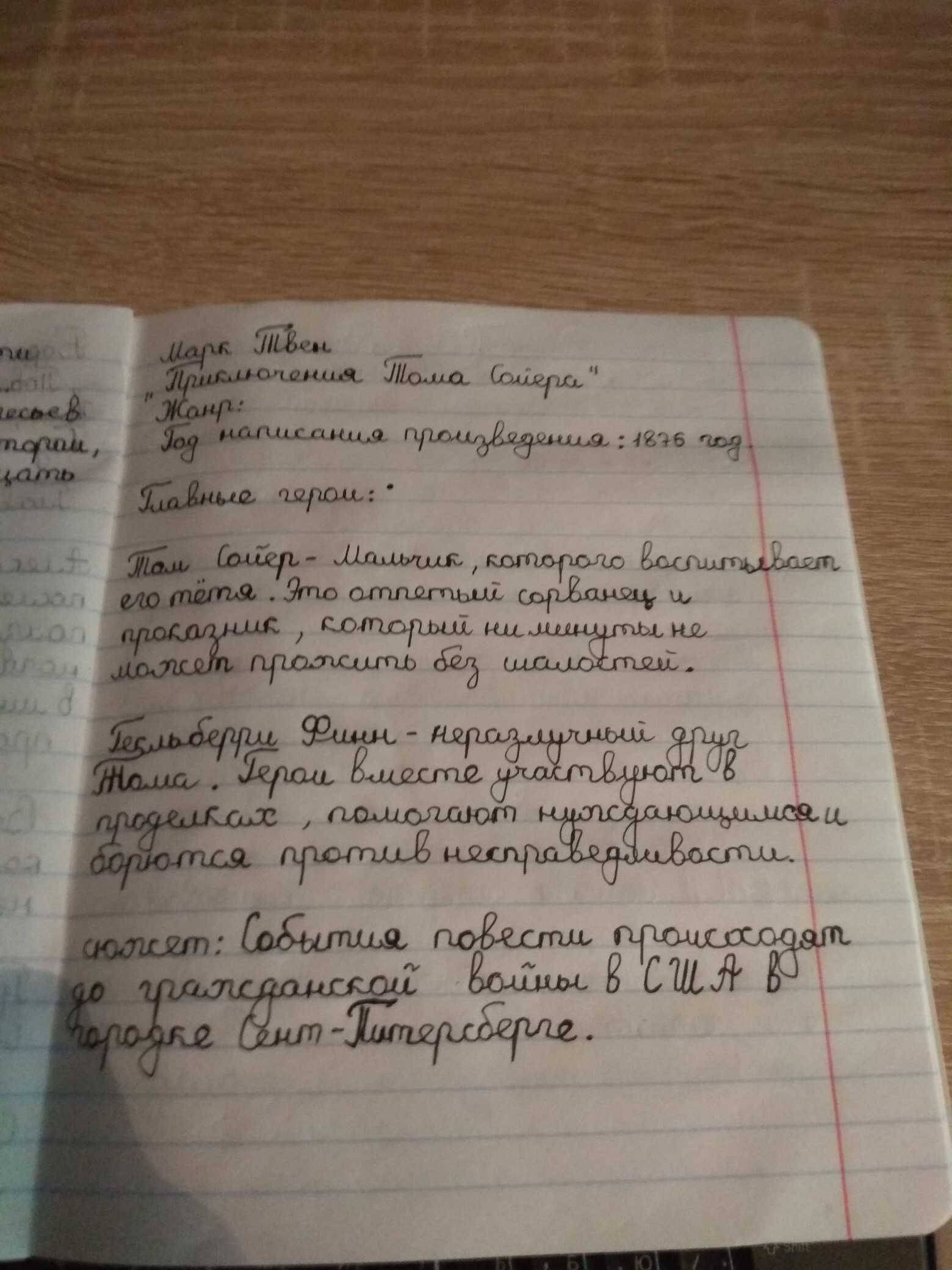 Том сойер краткое содержание для читательского дневника