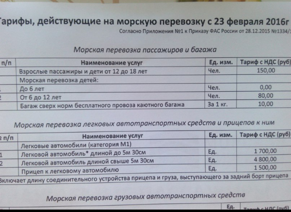 Паром ванино холмск стоимость для грузовых авто 2023